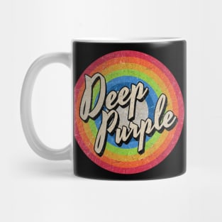 Vintage Style circle - deep Purple Mug